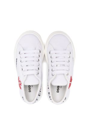 Sneakers in cotone bianco DSQUARED KIDS | 7355803